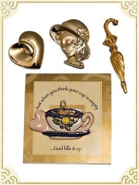 Victorian Theme Brooch Bundle